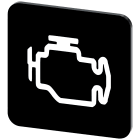 SIEMENS - Targhetta identificativa 22 x 22 mm, colore nero, iscrizione: Motor 3SU19000AF160RY0