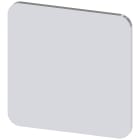 SIEMENS - Targhetta identificativa 22 x 22 mm, colore argento, senza iscrizione