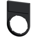SIEMENS - Portatarghetta, piatto, arrotondato, colore nero, per targhetta identificativa 12,5 x 27 mm