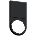 SIEMENS - Portatarghetta, piatto, arrotondato in basso, colore nero, per targhetta identificativa 27 x 27 mm 3SU19000AJ100AA0