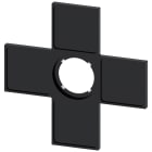 SIEMENS - Portatarghetta per manipolatore joystick, colore nero, per targhetta 27 x 27 mm 3SU19000AM100AA0