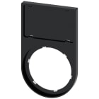 SIEMENS - Portatarghetta, piatto, arrotondato, colore nero, per targhetta identificativa 17,5 x 27 mm 3SU19000AS100AA0
