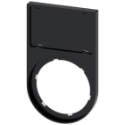 SIEMENS - Portatarghetta, piatto, arrotondato, colore nero, per targhetta identificativa 17,5 x 27 mm