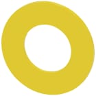 SIEMENS - Disco targhetta per ARRESTO DI EMERGENZA, colore giallo, diametro esterno 45 mm, diametro interno 22,5 mm