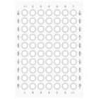 SIEMENS - Targhette per dicitura per la stampa di pulsanti luminosi, colore opalescente, senza iscrizione 3SU19000BH600AA0