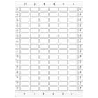 SIEMENS - Targhette identificative, su pulsantiera 12,5 x 27 mm, colore bianco, senza iscrizione