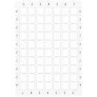SIEMENS - Targhette identificative, su pulsantiera 22 x 22 mm, colore bianco, senza iscrizione