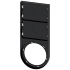 SIEMENS - Portatarghetta, piatto, colore nero, per 2 targhette identificative 17,5 x 27 mm, per inserimento a scatto