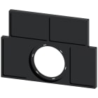SIEMENS - Portatarghetta, piatto, colore nero, per 4 targhette identificative 17,5 x 27 mm, da incollare
