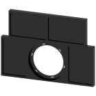 SIEMENS - Portatarghetta, piatto, colore nero, per 4 targhette identificative 17,5 x 27 mm, da incollare 3SU19000BS100AA0