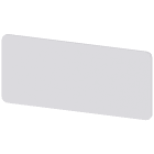 SIEMENS - Targhetta identificativa adesiva su pulsantiera, 25 x 55 mm, colore argento, senza iscrizione 3SU19000BU810AA0