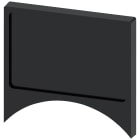 SIEMENS - Portatarghetta, piatto, arrotondato, colore nero, per targhetta 17,5 x 27 mm, da incollare 3SU19600AH100AA0