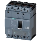 SIEMENS - Interruttore automatico 3VA1 IEC Frame 160, classe del potere di interruzione N, Icu=25 kA con 415 V