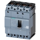 SIEMENS - Interruttore automatico 3VA1 IEC Frame 160, classe del potere di interruzione S, Icu=36 kA con 415 V 3VA11804GD420AA0