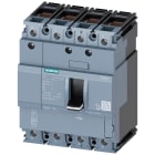 SIEMENS - Interruttore automatico 3VA1 IEC Frame 160, classe del potere di interruzione N, Icu=25 kA con 415 V