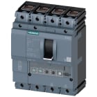 SIEMENS - interruttore automatico 3VA2 IEC frame 100 classe del potere di interruzione C Icu=110kA con 415V a 4 poli, protezione impianto ETU330, LIG, In=100...