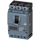 SIEMENS - interruttore automatico 3VA2 IEC frame 100 classe del potere di interruzione C Icu=110kA con 415V a 3 poli, protezione impianto ETU550, LSI, In=100...