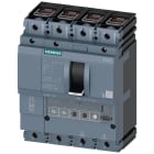 SIEMENS - interruttore automatico 3VA2 IEC frame 160 classe del potere di interruzione C Icu=110kA con 415V a 4 poli, protezione impianto ETU330, LIG, In=160...