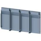SIEMENS - Piastra disolamento allungata, a 4 poli, 1 pezzo, accessorio per: 3VA1 100/160