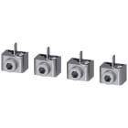 SIEMENS - Morsetto di collegamento per conduttore tondo con presa di tensione per conduttore ausiliario 4 pezzi, accessorio per: 3VA1 3VA91140JG10