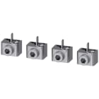 SIEMENS - Morsetto di collegamento per conduttore tondo, con attacco per conduttore ausiliario, 4 pezzi, accessorio per: 3VA5 125 3VA91340JG10