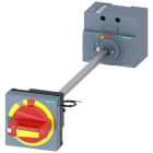 SIEMENS - Comando rotativo bloccoporta OFF di emergenza IEC IP65 con interblocco porta, kit di illuminazione 3VA91570FK27