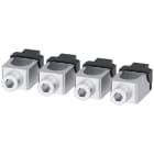 SIEMENS - Morsetto di collegamento per conduttore tondo, 4 pezzi, accessorio per: 3VA2 100/160/250