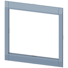 SIEMENS - Mostrina copriforo per sfinestratura su porta 137,6x122,3 mm (LaxA) per 3VA53/54/63/64 a 3 poli
