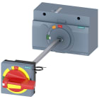 SIEMENS - Comando rotativo bloccoporta OFF di emergenza IEC IP65 con interblocco porta, kit di illuminazione