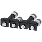 SIEMENS - Attacco a bullone posteriore, 4 pezzi, per 3VA5/6 400/600 3VA94740QF00