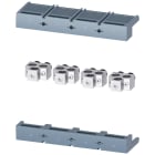 SIEMENS - Morsetto di collegamento per conduttore tondo 3 cavi 4 pezzi, accessori per: 3VA15/25 1000 3VA95040JB32