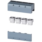 SIEMENS - Morsetto di collegamento per conduttore tondo TA4.1 2x 400kcmil - 750kcmil per 2 cavi, 4 pezzi 3VA96740JC24