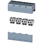 SIEMENS - Morsetto di collegamento per conduttore tondo TA4.1 2x 400kcmil - 750kcmil per 2 cavi, 4 pezzi 3VA96740JJ24