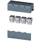 SIEMENS - Morsetto di collegamento per conduttore tondo TC4.3 4x 4/0 - 500kcmil Cu, per 4 cavi, 4 pezzi