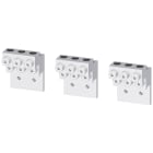 SIEMENS - Morsetto di collegamento per conduttore tondo TA7.1 6x 1/0 - 750 kcmil per 6 cavi, 3 pezzi 3VA97730JJ64