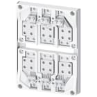 SIEMENS - Zoccolo di montaggio, attacco posteriore per 3VA58/59, 3VA68/69 3VA98730WN00