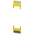 SIEMENS - Sportellino di chiusura 22,5 mm, per apparecchi SIRIUS in custodia industriale per guida profilata giallo