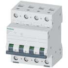 SIEMENS - Interruttore magnetotermico 400 V 10 kA, a 4 poli, D, 1 A 5SL44018