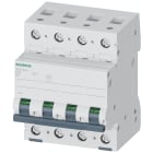 SIEMENS - Interruttore magnetotermico 400 V 10 kA, a 4 poli, D, 6 A 5SL44068
