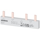 SIEMENS - Sbarra di collegamento a punte 10mm², bifase, 2x (1 fase+N+AUX), 76mm