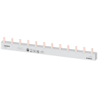 SIEMENS - Sbarra di collegamento a punte 10mm², quadrifase, 6x (1 fase+N), 210mm