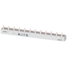 SIEMENS - Sbarra di collegamento a punte 10mm², quadrifase, 3x (3 fasi+N), 214mm sezionabile