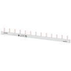 SIEMENS - Sbarra di collegamento a punte, monofase 10 mm², 13 punte, isolamento grigio