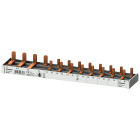 SIEMENS - Sbarra di collegamento a punte 10mm², quadrifase, 1x (3 fasi+N) + 8x (1 fase+N), 216mm sezionabile