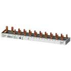 SIEMENS - Sbarra di collegamento a punte 10mm², bifase, 1x (1 fase+N) + 10x (1 fase+N), 215mm sezionabile