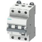 SIEMENS - Interruttore magnetotermico differenziale, 6 kA, a 3 poli, tipo A, 30 mA, car. B, In: 10 A Un: 400 V