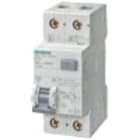 SIEMENS - Interruttore magnetotermico differenziale, 6 kA, 1 polo+N, tipo A, 30 mA, car. C, In: 13 A, Un AC: 230 V 5SU13567KK13