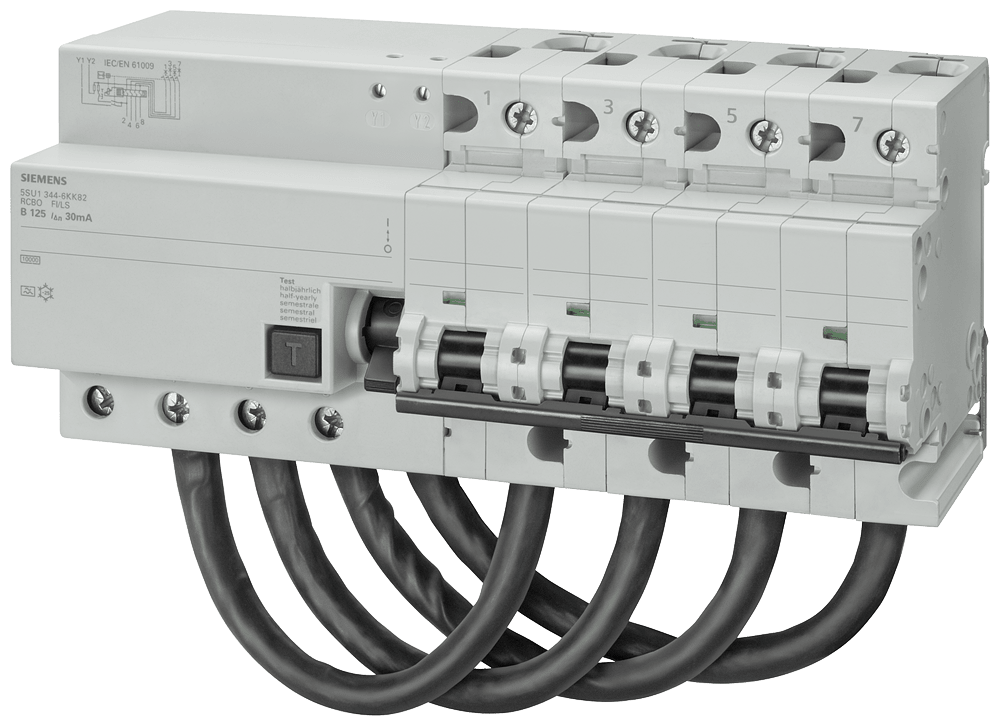 SIEMENS - MTD 4P 300MA B125 10KA 15KA TIPO AC 5SU16440KK82