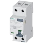 SIEMENS - Interruttore differenziale, a 2 poli, tipo A, In: 40 A, 30 mA, Un AC: 230 V, SIGRES 5SV33146KK12