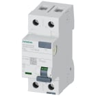SIEMENS - Interruttore differenziale, a 2 poli, tipo A, In: 63 A, 30 mA, Un AC: 230 V, SIGRES